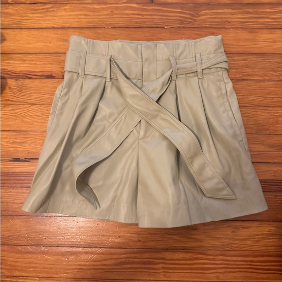 Zara Leather Shorts - Picture 1 of 2